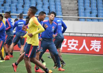 Así fue el entrenamiento de Colombia en China