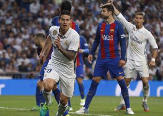 Real Madrid - Barcelona: La historia de James en clásicos
