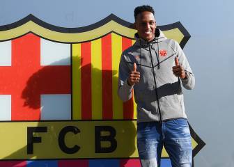 Yerry Mina empieza a escribir su historia en Barcelona