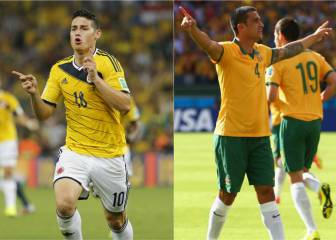James vs. Cahill: Duelo de los mejores goles de Brasil 2014