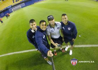 Así fue el reconocimiento del Junior en el estadio de Boca