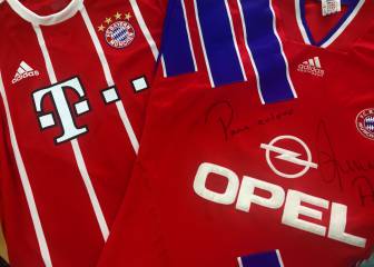 Las camisetas de la gloria colombiana en el Bayern