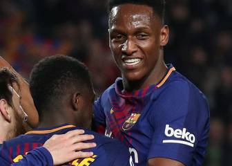 En imágenes el tercer partido de Mina en LaLiga con Barça