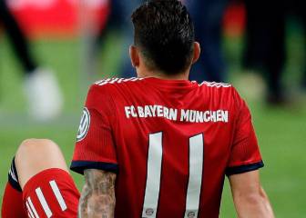 La tristeza de James y el Bayern tras perder la Copa