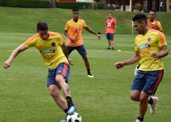 En imágenes la segunda la práctica de Colombia en Milanello