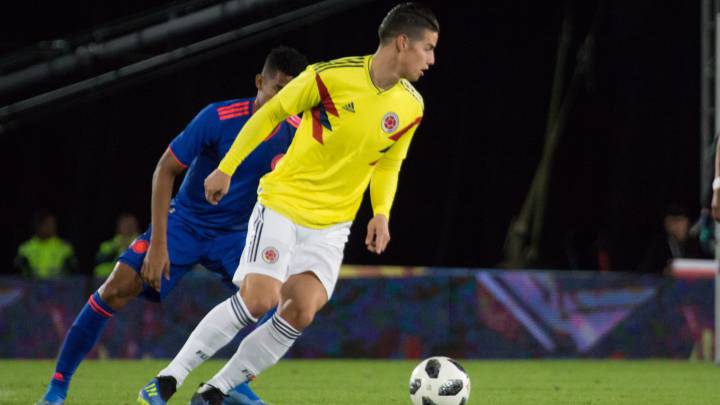 James Rodríguez en la despedida de la Selección Colombia