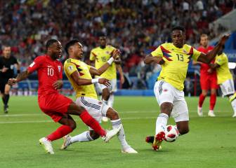 Mira las mejores imágenes del Colombia - Inglaterra en Moscú