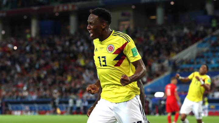 Yerry Mina, la figura de Colombia en el partido ante Inglaterra