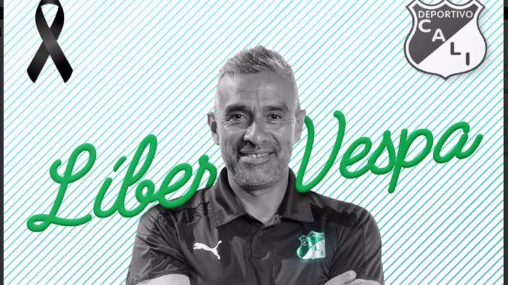 El Asistente Técnico del Deportivo Cali, Líber Vespa, falleció en la ciudad de Montevideo, Uruguay, después de una enfermedad que decidió tratar en su país