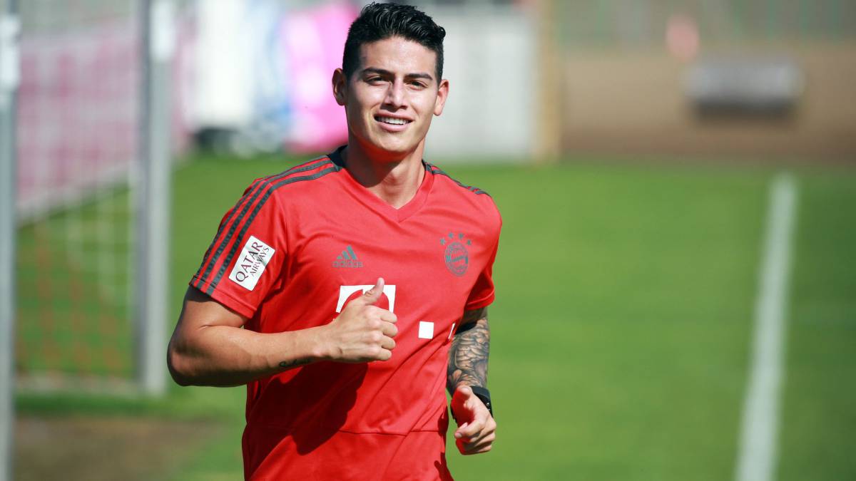 James RodrÃ­guez ya entrena con el Bayern MÃºnich