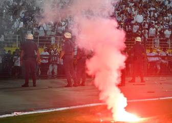 Incidentes en la definición de Santos-Independiente por Copa