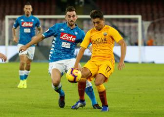 Con Ospina, Napoli salva un punto ante la Roma en el final
