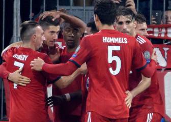 Sin James en cancha, Bayern gana y queda líder del grupo E