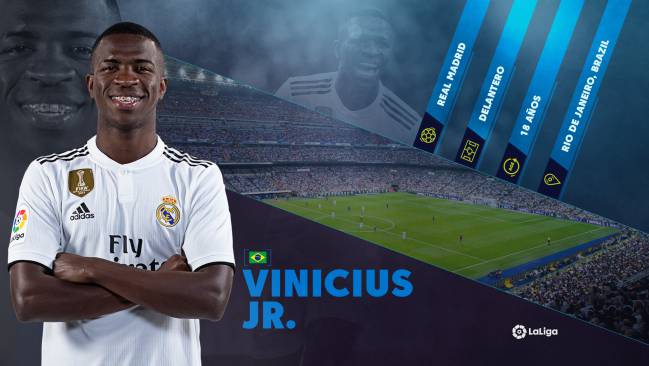 Ficha de Vinicius Junior, jugador del Real Madrid