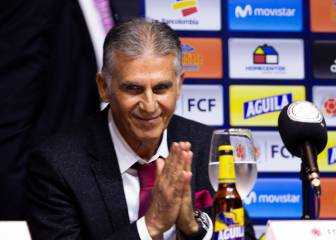 En imágenes la presentación de Queiroz como DT de Colombia