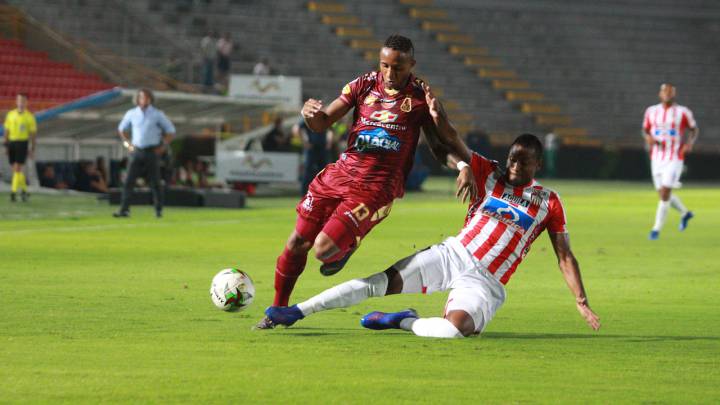 Empate parcial entre Tolima y Junior de Barranquilla en el juego disputado en el Manuel Murillo Toro. 