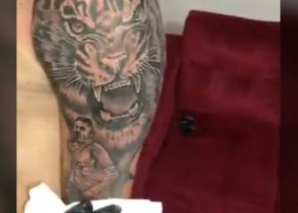 El tatuaje del fan de falcao y este le agradece