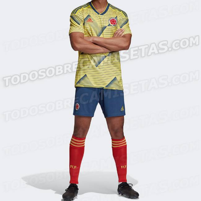 Más detalles del uniforme de la Selección para Copa América - AS Colombia