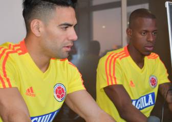 Falcao y Borja, en su primer día con la Selección en Japón