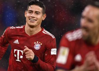 La afición del Bayern elige a James como el mejor de marzo