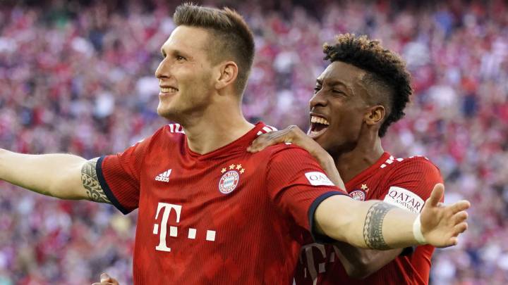 Süle celebra el gol del triunfo de Bayern Múnich 1-0 sobre el Werder Bremen por la Bundesliga