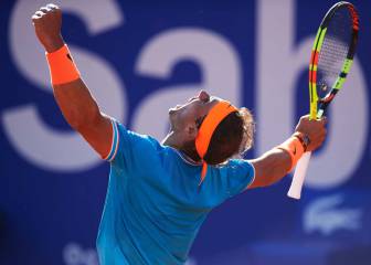 En imágenes: Nadal avanza y va por su título 12 en Barcelona