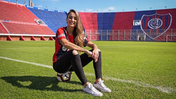 Macarena Sánchez, jugadora de San Lorenzo de Argentina