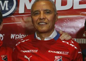 Alexis Mendoza en su presentación como DT del DIM