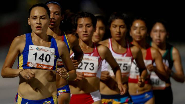 Carrera de atletismo en los Juegos Bolivarianos 2017