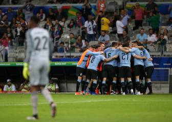 Las mejores imágenes de la goleada de Uruguay a Ecuador