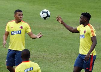 Colombia practica por última vez antes de Paraguay