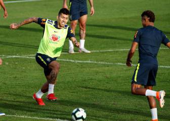 Brasil entrena en Porto Alegre pensando en Paraguay