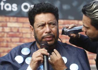 Paso a paso: Así cumplió Higuita su corte de pelo