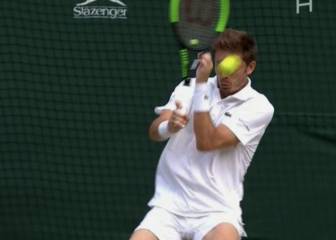 El tremendo pelotazo de Farah a Mahut en final de Wimbledon