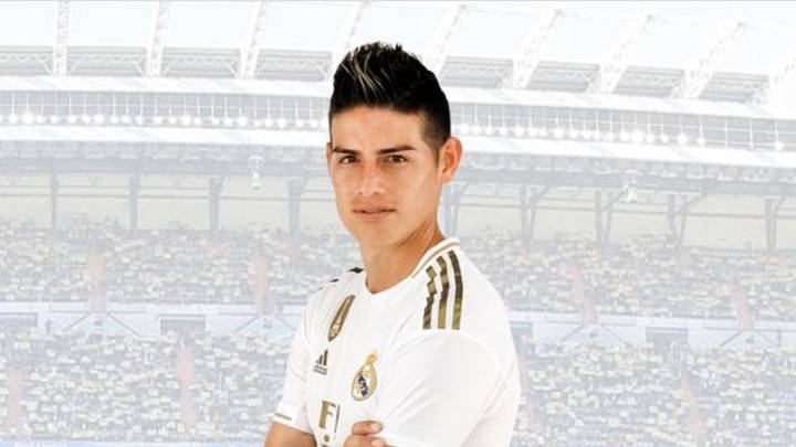 James Rodríguez llevará el número 16 con el Real Madrid en la temporada 2019/2020.