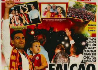 Falcao, protagonista de las portadas de la prensa turca