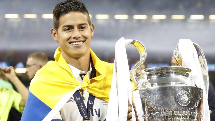 James vuelve a Champions con Real Madrid: títulos y poco juego