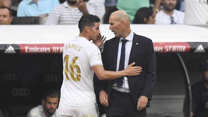 James Rodríguez y su lucha por un puesto en el XI  de Zidane 