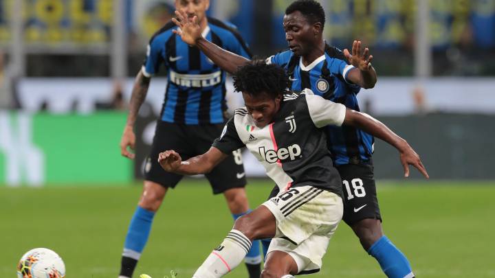 Juan Guillermo Cuadrado fue titular con la Juventus ante el Inter de Milán