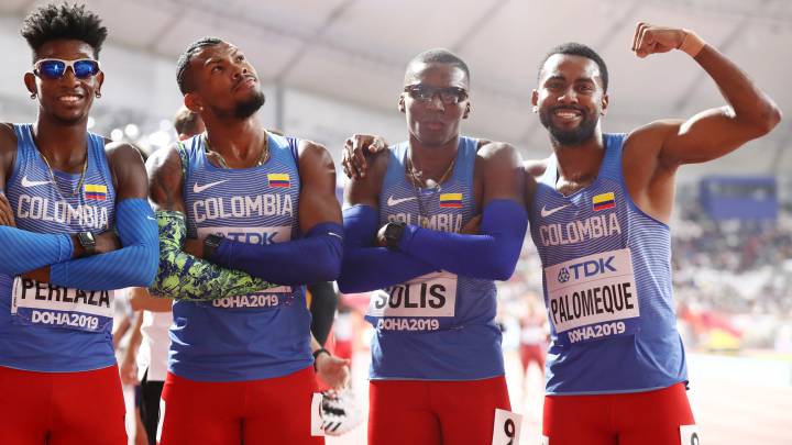 Colombia, cuarta en el relevo 4x400 en el Mundial de Doha ...