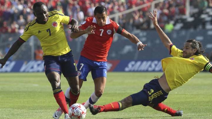 Colombia, a romper una racha de 7 años sin vencer a Chile