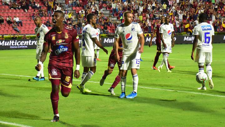Millonarios pierde con Tolima, que se acerca a los ocho