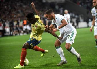 En imágenes la derrota de Colombia ante Argelia