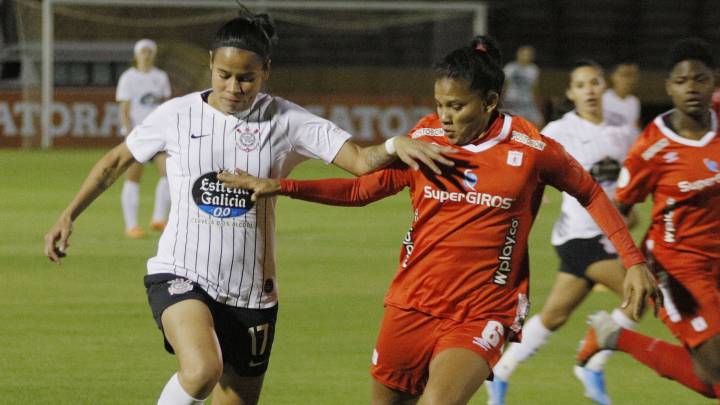 América cae goleado 4-0 ante Corinthians en la semifinal de la Copa Libertadores Femenina.