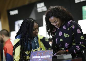 Así fue el encuentro de Caterine Ibargüen con sus fans