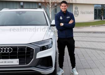 James y sus compañeros del Madrid estrenan carros