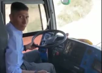 Nairo cambia la bici por un bus: Conductor elegido en Cómbita