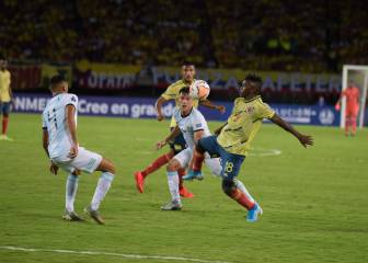 Las imágenes de la derrota de Colombia ante Argentina
