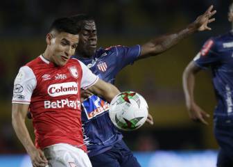 Carmelo tras anotar su primer gol con el Junior en el 