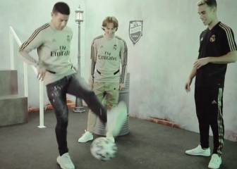 James saca su lado freestyler en la previa del Clásico